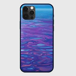 Чехол для iPhone 12 Pro Абстрактная вода живописная, цвет: 3D-черный