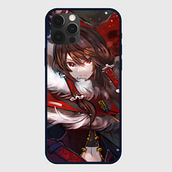 Чехол для iPhone 12 Pro Touhou Project Рейму Winter, цвет: 3D-черный