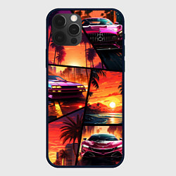 Чехол для iPhone 12 Pro GTA style art, цвет: 3D-черный