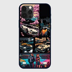 Чехол для iPhone 12 Pro Japanese jdm art, цвет: 3D-черный