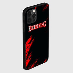 Чехол для iPhone 12 Pro Elden ring краски текстура, цвет: 3D-черный — фото 2