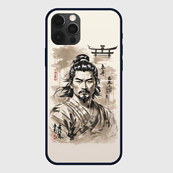 Чехол для iPhone 12 Pro Vintage samurai, цвет: 3D-черный