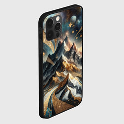 Чехол для iPhone 12 Pro Золотые горы, цвет: 3D-черный — фото 2