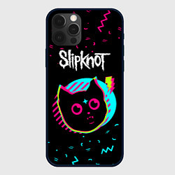 Чехол для iPhone 12 Pro Slipknot - rock star cat, цвет: 3D-черный