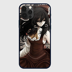 Чехол для iPhone 12 Pro Touhou Project Рейму sad, цвет: 3D-черный