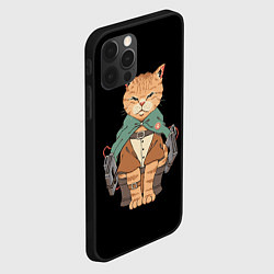 Чехол для iPhone 12 Pro Anime cat, цвет: 3D-черный — фото 2