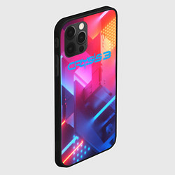 Чехол для iPhone 12 Pro Crysis текстура брони, цвет: 3D-черный — фото 2