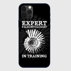 Чехол для iPhone 12 Pro Expert paleontologist in training, цвет: 3D-черный