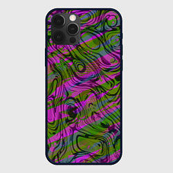 Чехол iPhone 12 Pro Фиолетовые узоры