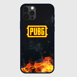 Чехол для iPhone 12 Pro Pubg fire abstraction, цвет: 3D-черный