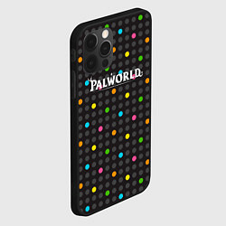Чехол для iPhone 12 Pro Palworld logo game, цвет: 3D-черный — фото 2