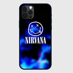 Чехол для iPhone 12 Pro Nirvana flame ghost steel, цвет: 3D-черный