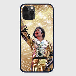 Чехол для iPhone 12 Pro Майкл Джексон с эффектом кисти, цвет: 3D-черный