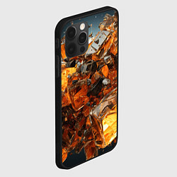 Чехол для iPhone 12 Pro Янтарный взрыв, цвет: 3D-черный — фото 2