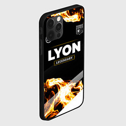 Чехол для iPhone 12 Pro Lyon legendary sport fire, цвет: 3D-черный — фото 2