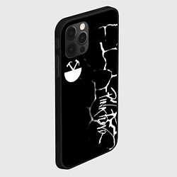Чехол для iPhone 12 Pro Pink floyd текстура рок, цвет: 3D-черный — фото 2