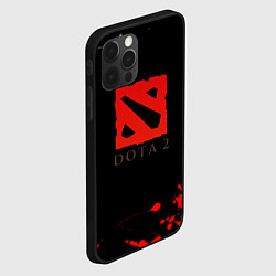 Чехол для iPhone 12 Pro Dota 2 краски текстура, цвет: 3D-черный — фото 2