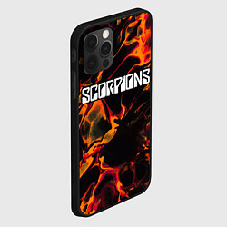 Чехол для iPhone 12 Pro Scorpions red lava, цвет: 3D-черный — фото 2
