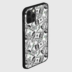 Чехол для iPhone 12 Pro Доллары - денежные знаки, цвет: 3D-черный — фото 2