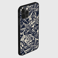 Чехол для iPhone 12 Pro Gray tattoo machine, цвет: 3D-черный — фото 2