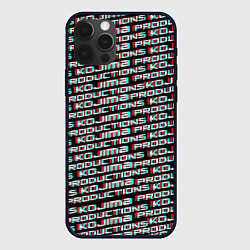 Чехол для iPhone 12 Pro Kojima glitch pattern studio, цвет: 3D-черный