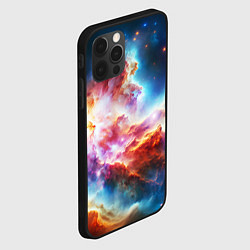 Чехол для iPhone 12 Pro The cosmic nebula, цвет: 3D-черный — фото 2