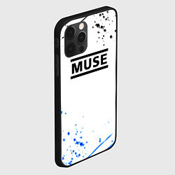 Чехол для iPhone 12 Pro MUSE рок стиль краски, цвет: 3D-черный — фото 2