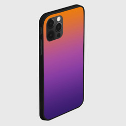 Чехол для iPhone 12 Pro Градиент оранжево-фиолетовый, цвет: 3D-черный — фото 2