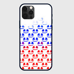 Чехол для iPhone 12 Pro Marshmello russia color, цвет: 3D-черный