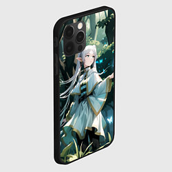 Чехол для iPhone 12 Pro Sousou no Frieren Фрирен butterfly, цвет: 3D-черный — фото 2