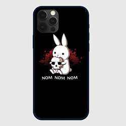Чехол для iPhone 12 Pro Хищный кролик, цвет: 3D-черный