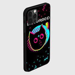 Чехол для iPhone 12 Pro Disturbed - rock star cat, цвет: 3D-черный — фото 2