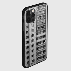Чехол для iPhone 12 Pro Эстетика панельки, цвет: 3D-черный — фото 2