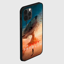 Чехол для iPhone 12 Pro Задача трёх тел, цвет: 3D-черный — фото 2