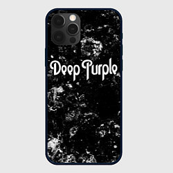 Чехол для iPhone 12 Pro Deep Purple black ice, цвет: 3D-черный