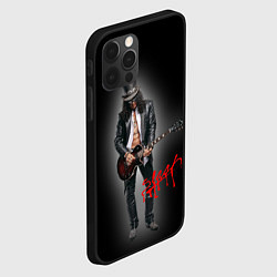 Чехол для iPhone 12 Pro Слэш музыкант группы Guns N Roses, цвет: 3D-черный — фото 2