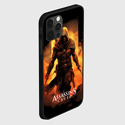 Чехол для iPhone 12 Pro Assassins creed пустыня на фоне, цвет: 3D-черный — фото 2