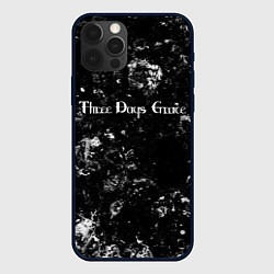 Чехол для iPhone 12 Pro Three Days Grace black ice, цвет: 3D-черный