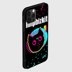 Чехол для iPhone 12 Pro Limp Bizkit - rock star cat, цвет: 3D-черный — фото 2