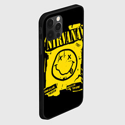 Чехол для iPhone 12 Pro Nirvana - смайлик, цвет: 3D-черный — фото 2