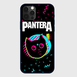 Чехол для iPhone 12 Pro Pantera - rock star cat, цвет: 3D-черный