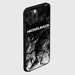 Чехол для iPhone 12 Pro Nickelback black graphite, цвет: 3D-черный — фото 2