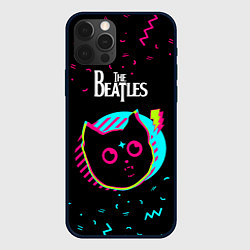Чехол для iPhone 12 Pro The Beatles - rock star cat, цвет: 3D-черный