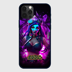 Чехол для iPhone 12 Pro League Of Legends Akali Kda, цвет: 3D-черный