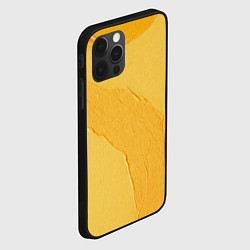 Чехол для iPhone 12 Pro Желтая краска, цвет: 3D-черный — фото 2