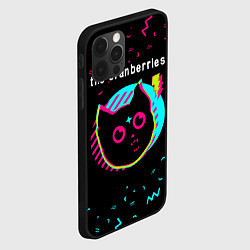 Чехол для iPhone 12 Pro The Cranberries - rock star cat, цвет: 3D-черный — фото 2