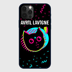 Чехол для iPhone 12 Pro Avril Lavigne - rock star cat, цвет: 3D-черный