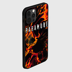 Чехол для iPhone 12 Pro Paramore red lava, цвет: 3D-черный — фото 2