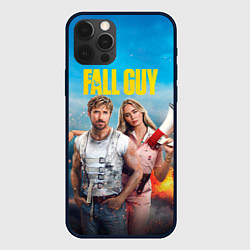 Чехол для iPhone 12 Pro Ryan Gosling and Emily Blunt каскадеры, цвет: 3D-черный