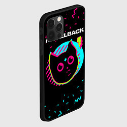 Чехол для iPhone 12 Pro Nickelback - rock star cat, цвет: 3D-черный — фото 2